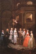 William Hogarth The Wedding of Stephen Beckingham and Mary Cox oil painting on canvas